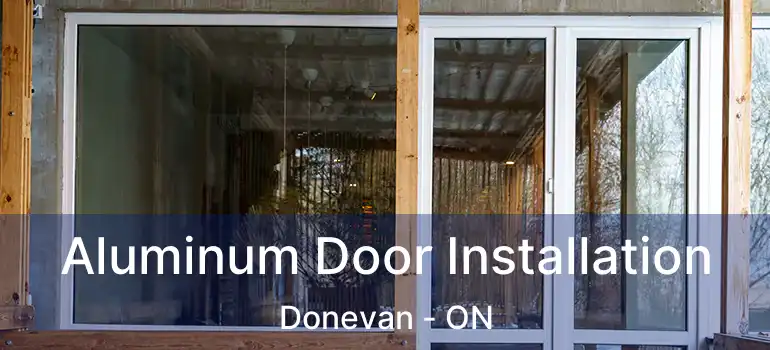  Aluminum Door Installation Donevan - ON