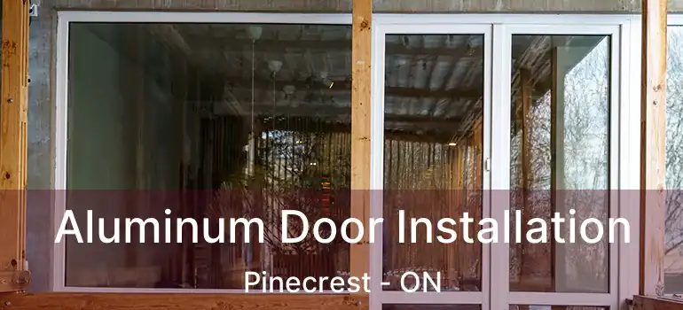  Aluminum Door Installation Pinecrest - ON