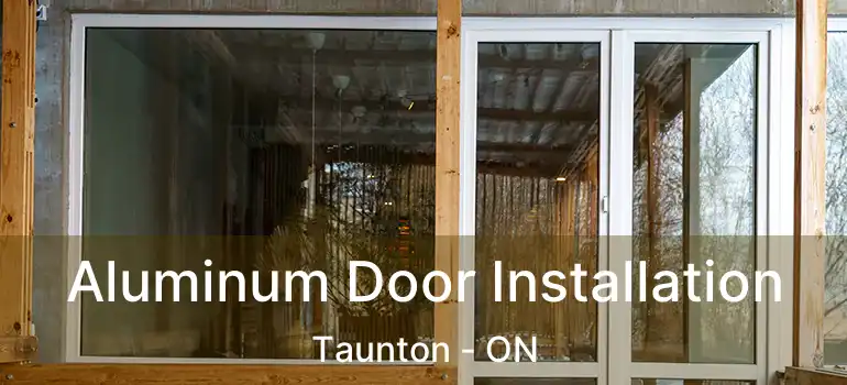  Aluminum Door Installation Taunton - ON