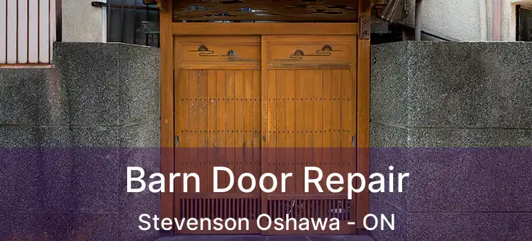  Barn Door Repair Stevenson Oshawa - ON