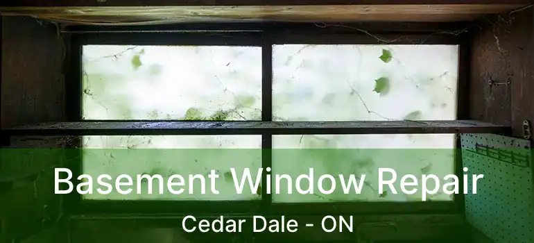  Basement Window Repair Cedar Dale - ON