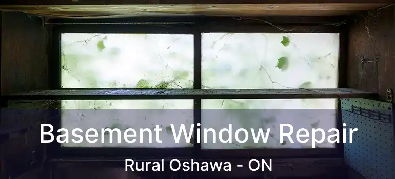  Basement Window Repair Rural Oshawa - ON