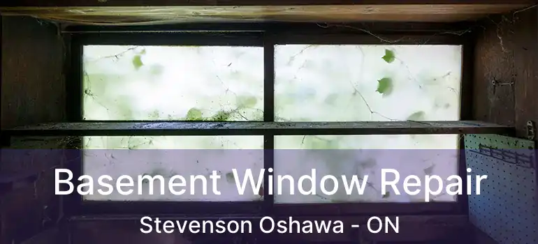  Basement Window Repair Stevenson Oshawa - ON