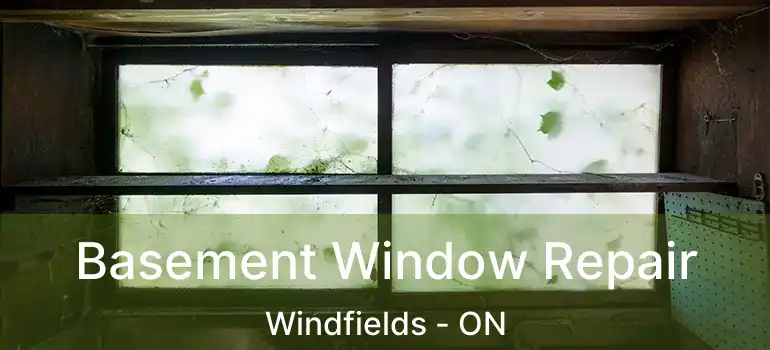  Basement Window Repair Windfields - ON