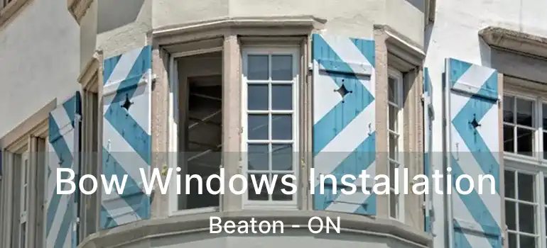  Bow Windows Installation Beaton - ON