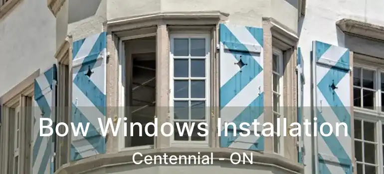  Bow Windows Installation Centennial - ON