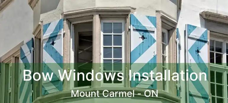  Bow Windows Installation Mount Carmel - ON