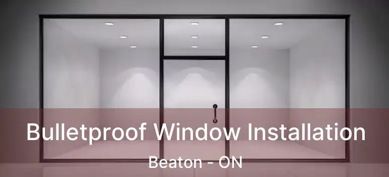  Bulletproof Window Installation Beaton - ON