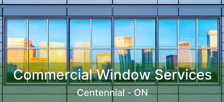  Commercial Window Services Centennial - ON