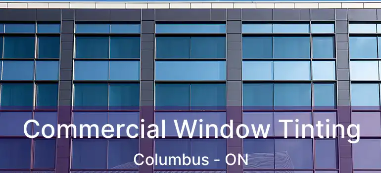  Commercial Window Tinting Columbus - ON