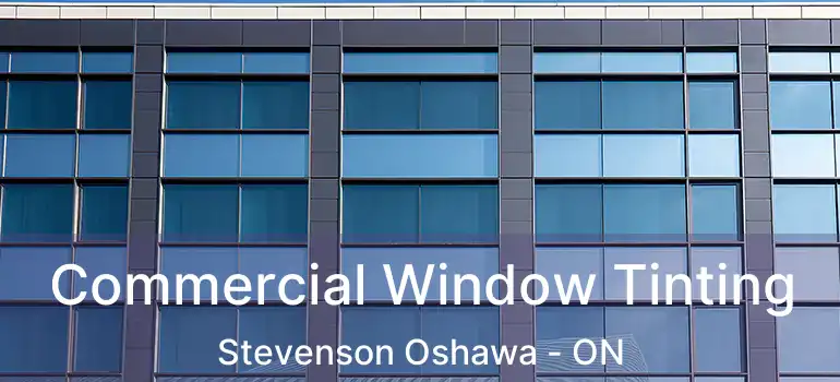  Commercial Window Tinting Stevenson Oshawa - ON