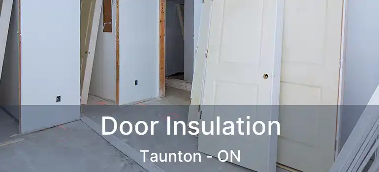  Door Insulation Taunton - ON