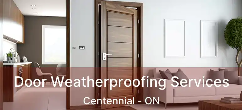  Door Weatherproofing Services Centennial - ON