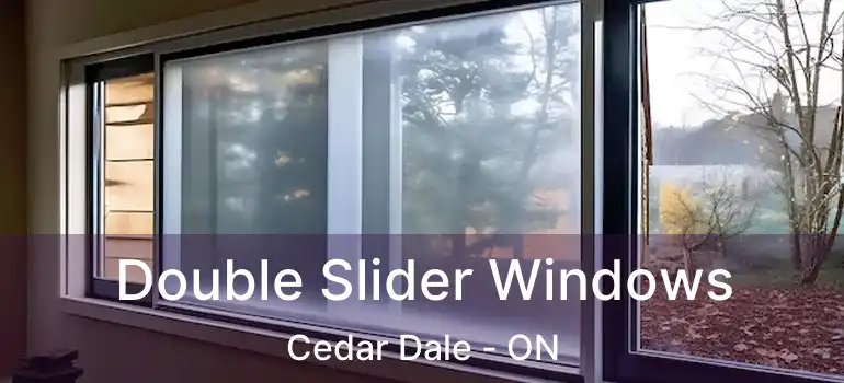  Double Slider Windows Cedar Dale - ON