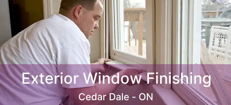  Exterior Window Finishing Cedar Dale - ON