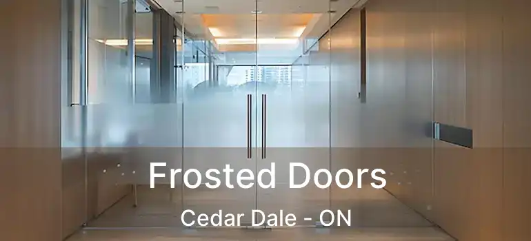  Frosted Doors Cedar Dale - ON