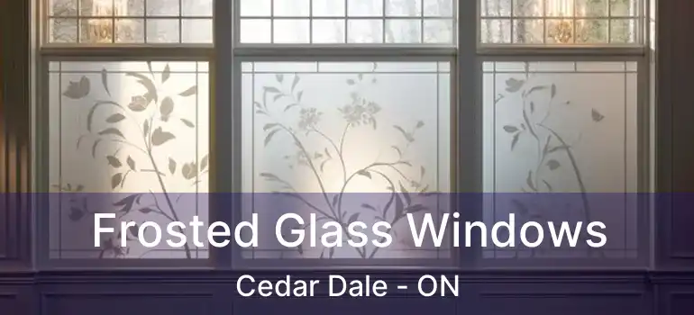  Frosted Glass Windows Cedar Dale - ON