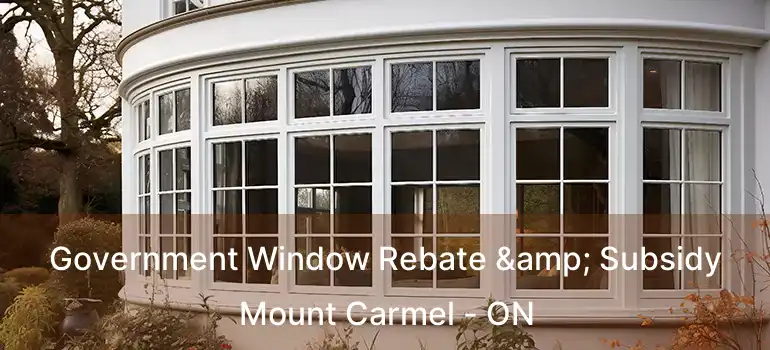  Government Window Rebate & Subsidy Mount Carmel - ON