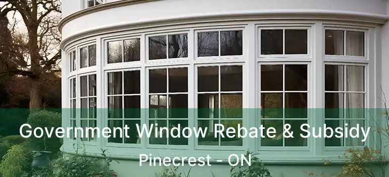  Government Window Rebate & Subsidy Pinecrest - ON