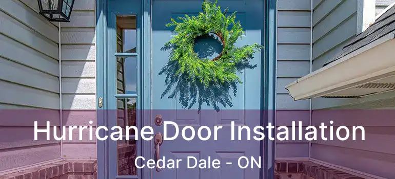  Hurricane Door Installation Cedar Dale - ON