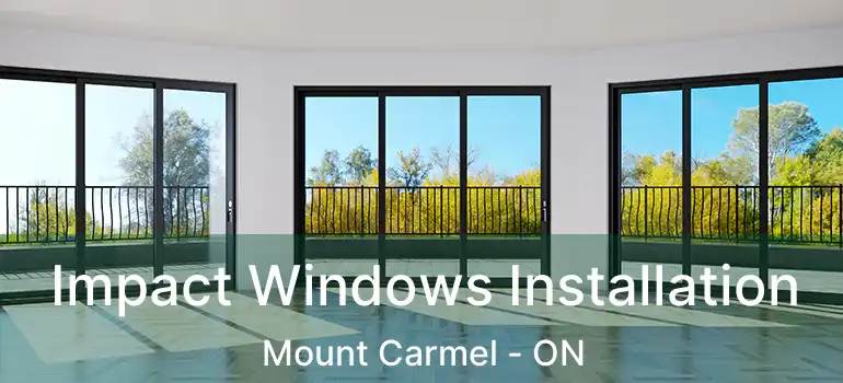  Impact Windows Installation Mount Carmel - ON