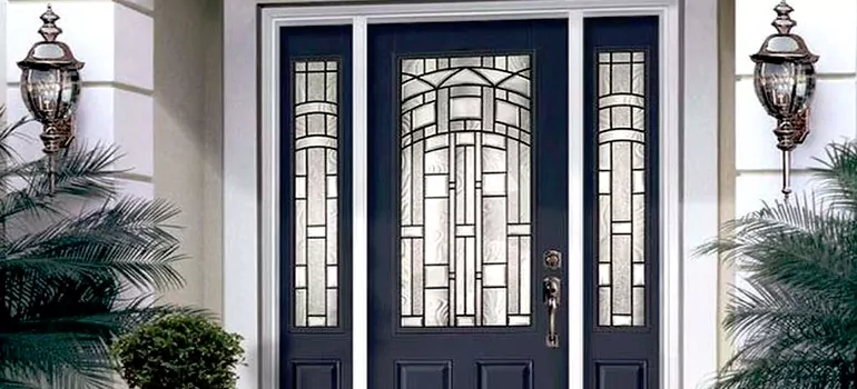 Stained Glass Door Panels in Oshawa, Ontario