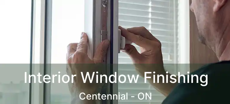  Interior Window Finishing Centennial - ON