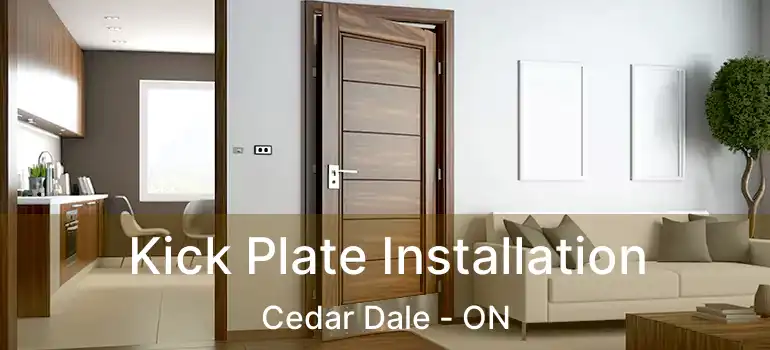  Kick Plate Installation Cedar Dale - ON