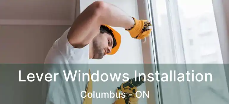  Lever Windows Installation Columbus - ON