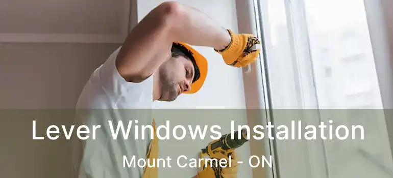  Lever Windows Installation Mount Carmel - ON