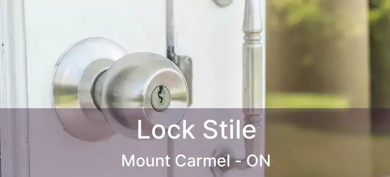  Lock Stile Mount Carmel - ON