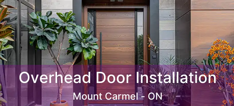  Overhead Door Installation Mount Carmel - ON