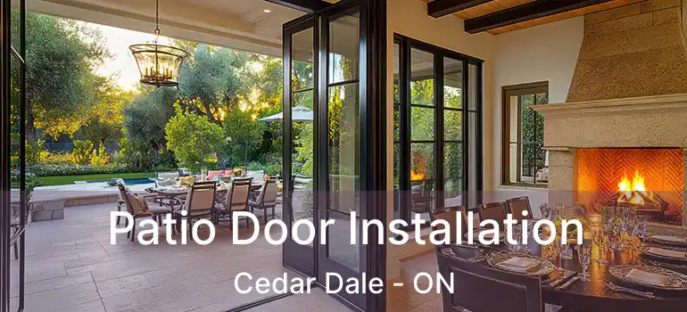  Patio Door Installation Cedar Dale - ON