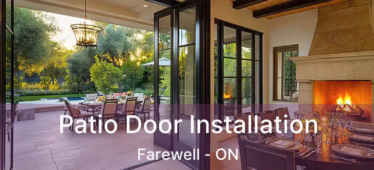  Patio Door Installation Farewell - ON