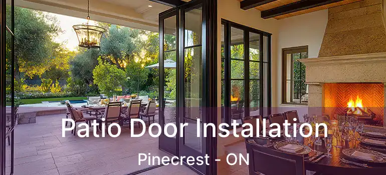  Patio Door Installation Pinecrest - ON