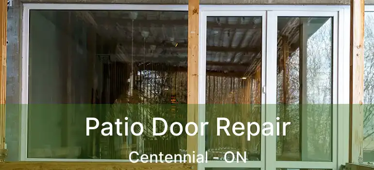  Patio Door Repair Centennial - ON