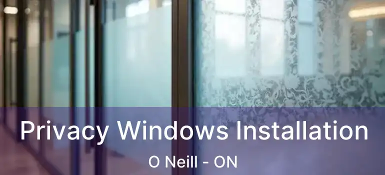  Privacy Windows Installation O Neill - ON