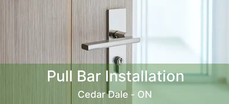  Pull Bar Installation Cedar Dale - ON