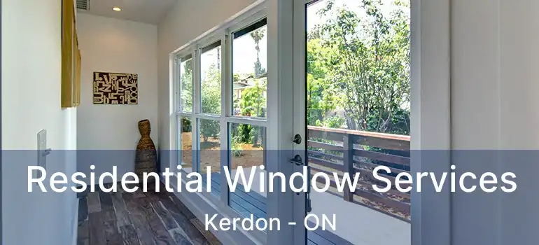  Residential Window Services Kerdon - ON