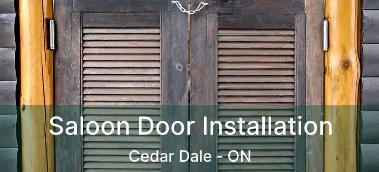  Saloon Door Installation Cedar Dale - ON