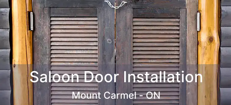  Saloon Door Installation Mount Carmel - ON