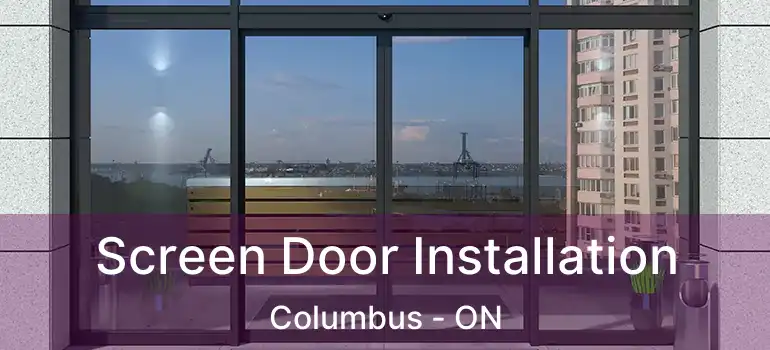  Screen Door Installation Columbus - ON