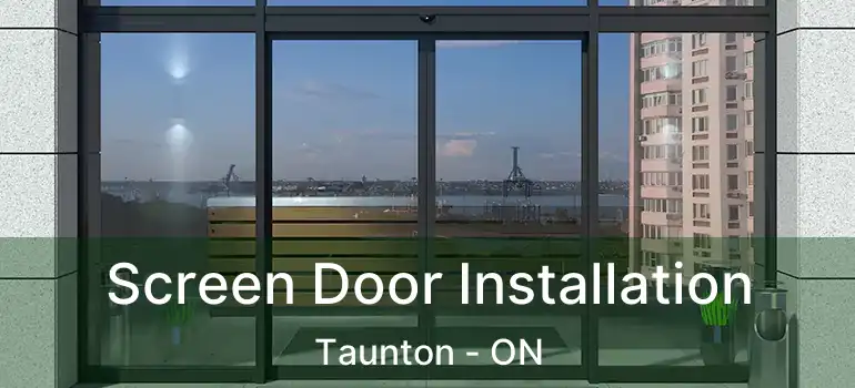  Screen Door Installation Taunton - ON