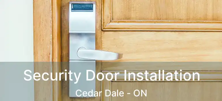  Security Door Installation Cedar Dale - ON