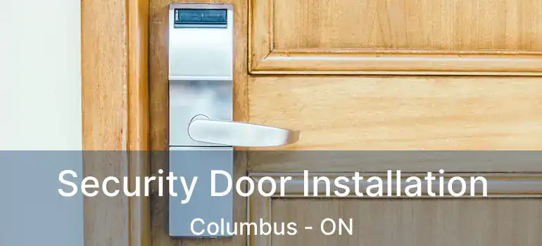  Security Door Installation Columbus - ON