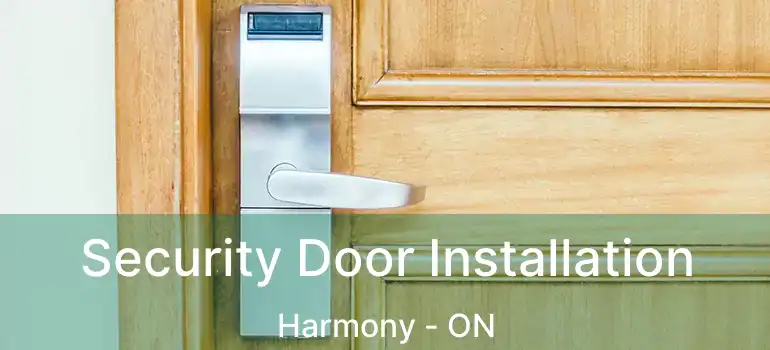  Security Door Installation Harmony - ON