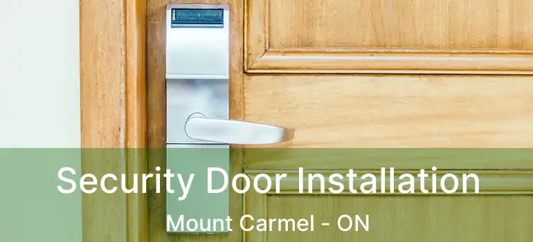  Security Door Installation Mount Carmel - ON