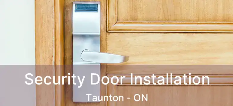  Security Door Installation Taunton - ON