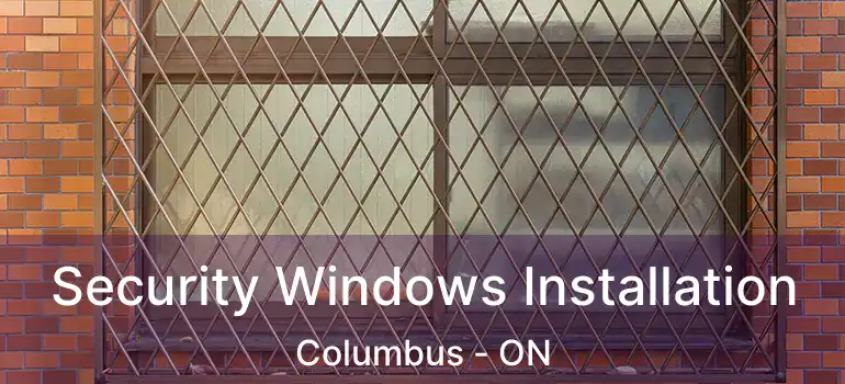  Security Windows Installation Columbus - ON