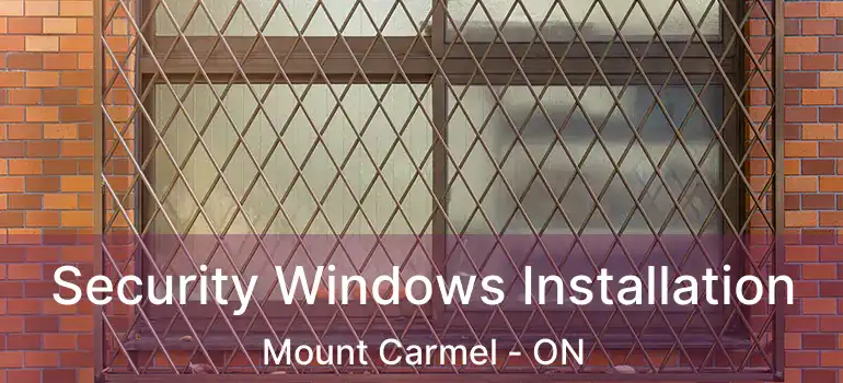  Security Windows Installation Mount Carmel - ON